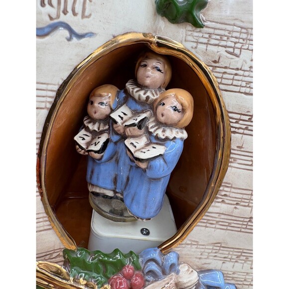 Vintage ‘87 GARRY SHARPE Silent Night Musical Figurine Christmas Music Box RARE - Picture 6 of 9